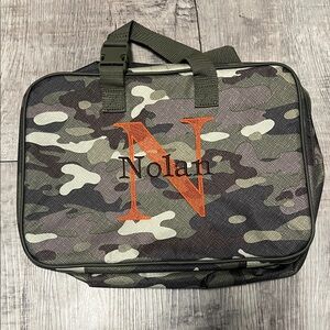 Thirty-One Fold Up Travel Bag - embroidered with Nolan